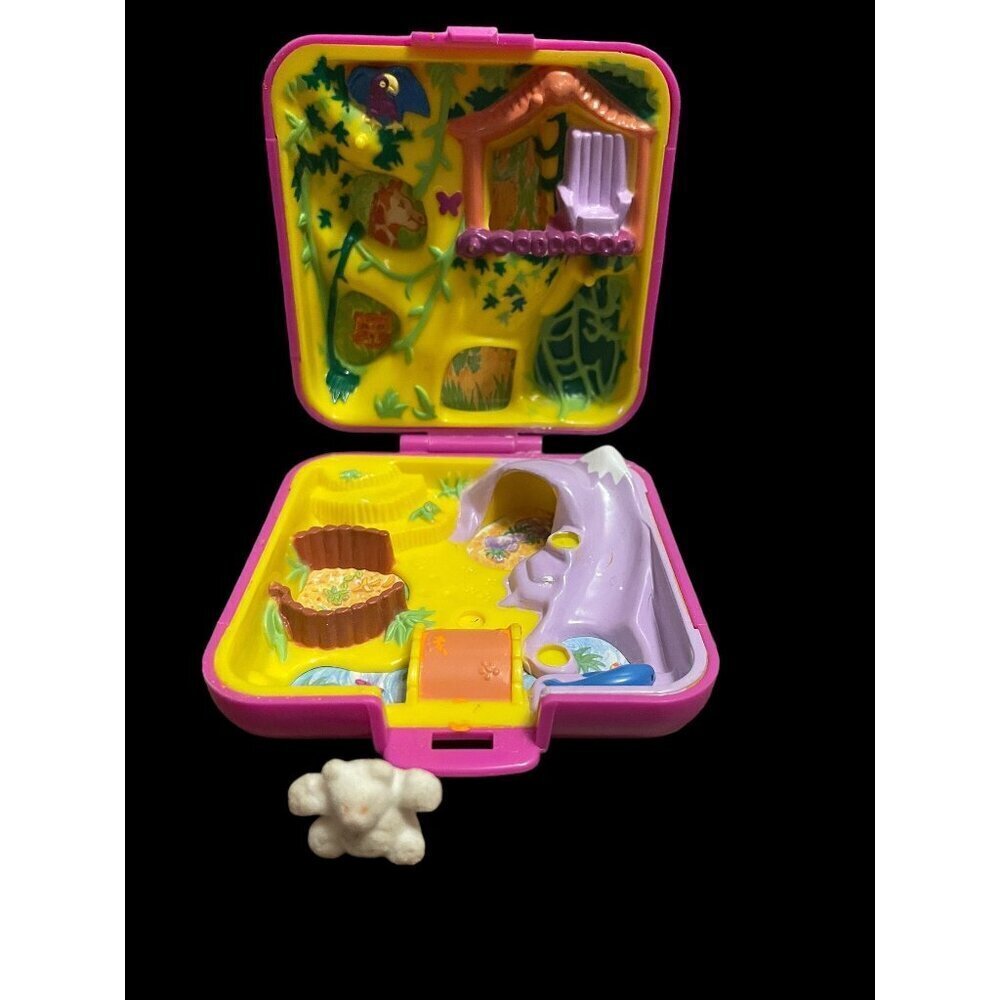 Vintage 1989 Polly Pocket Wild Zoo World, incomplete READ